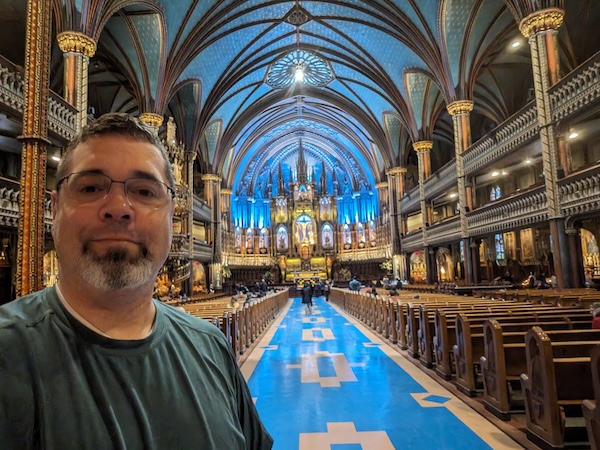 Me in Notre Dame of Montreal